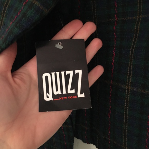 Vintage Plaid Cropped Jacket, 90's Deadstock - Picture 5 of 5